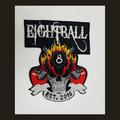 Eightball “Mean Skull” Patch 4.5″ Ironed or Sewn On